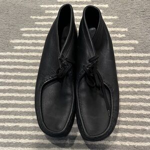 Clark’s Wallaby Black Men's Lace-Up Leather Shoes Size 13